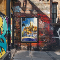Majestic Temple Architecture Poster PosterGoat