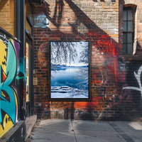 Winter Serenity By The Lake Poster