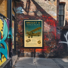 Legend of the Skies Breguet 14 Poster PosterGoat