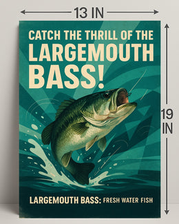 Catch the Thrill of the Largemouth Bass Poster PosterGoat