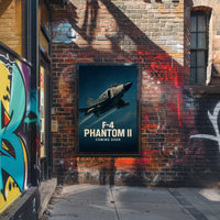 F-4 Phantom II Military Jet Fighter Poster PosterGoat