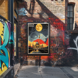 Berlin Nightscape Poster