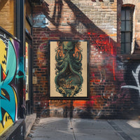 The Kraken Awakens Art Print Poster for Home Decor and Wanderlust Enthusiasts PosterGoat