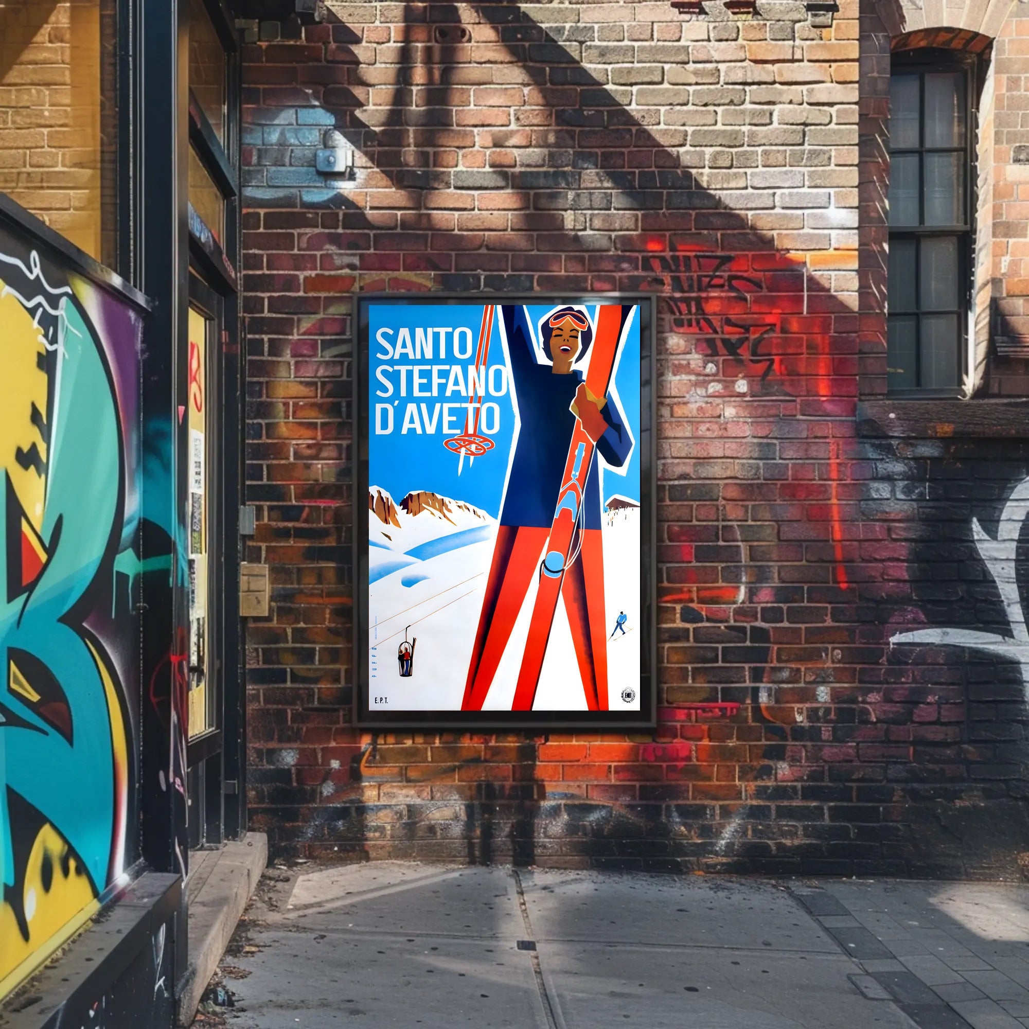 Santo Stefano d’Aveto Vintage Travel Poster PosterGoat