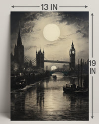 Moonlit London Poster