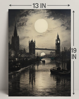 Moonlit London Poster