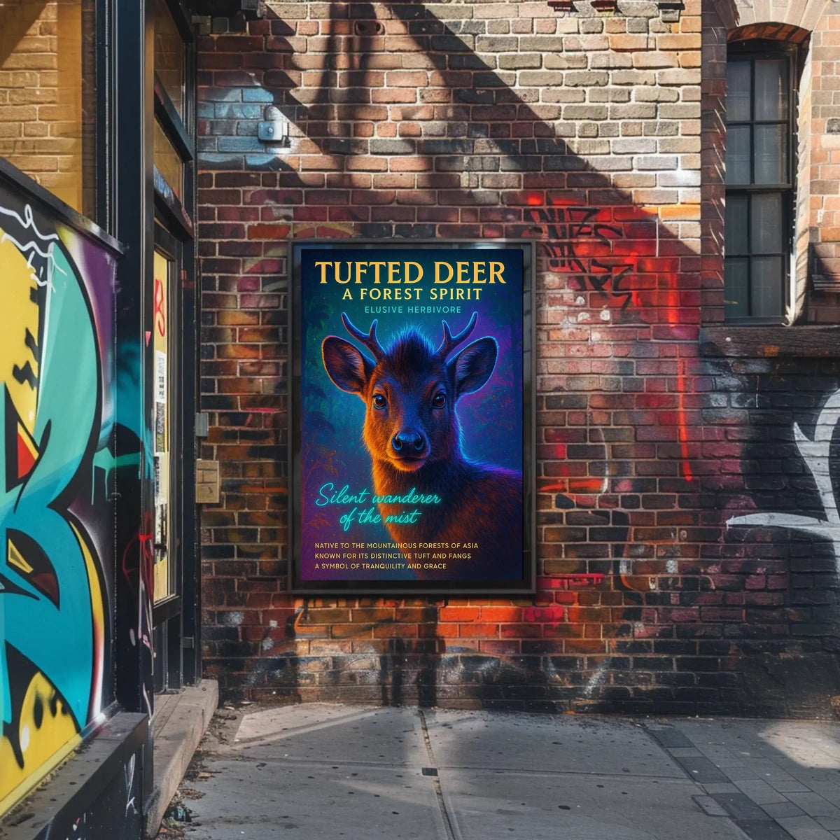 Tufted Deer A Forest Spirit Poster