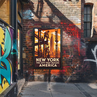 New York The City That Builds America Poster PosterGoat
