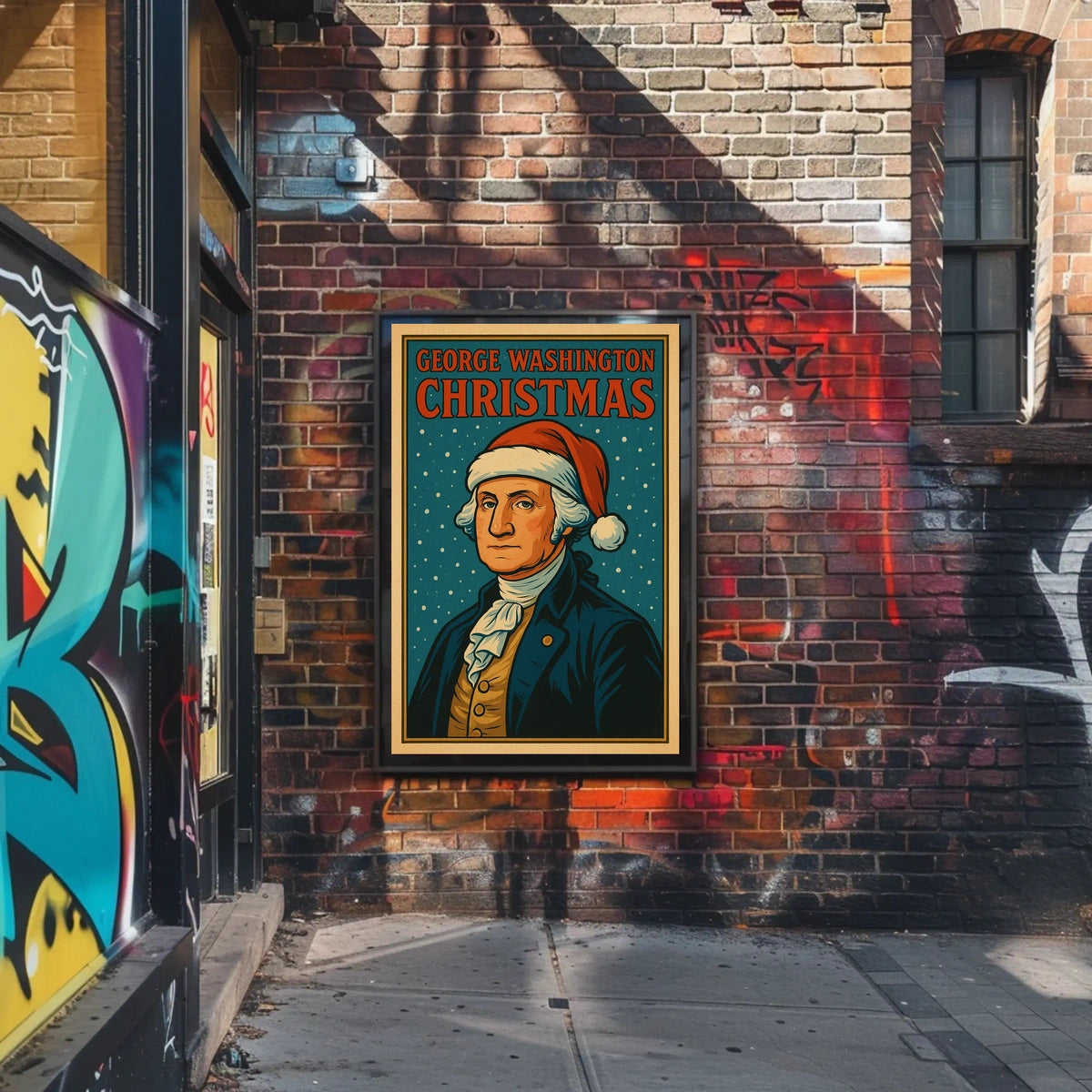George Washington Christmas Poster