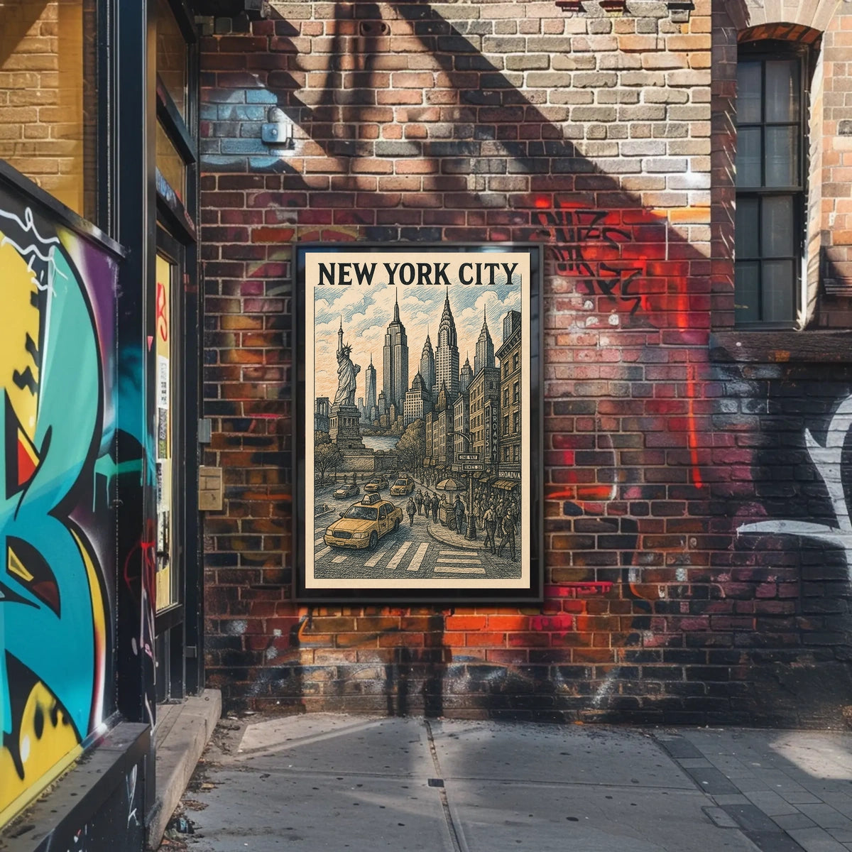 New York City Poster Timeless Urban Landscape Home Decor