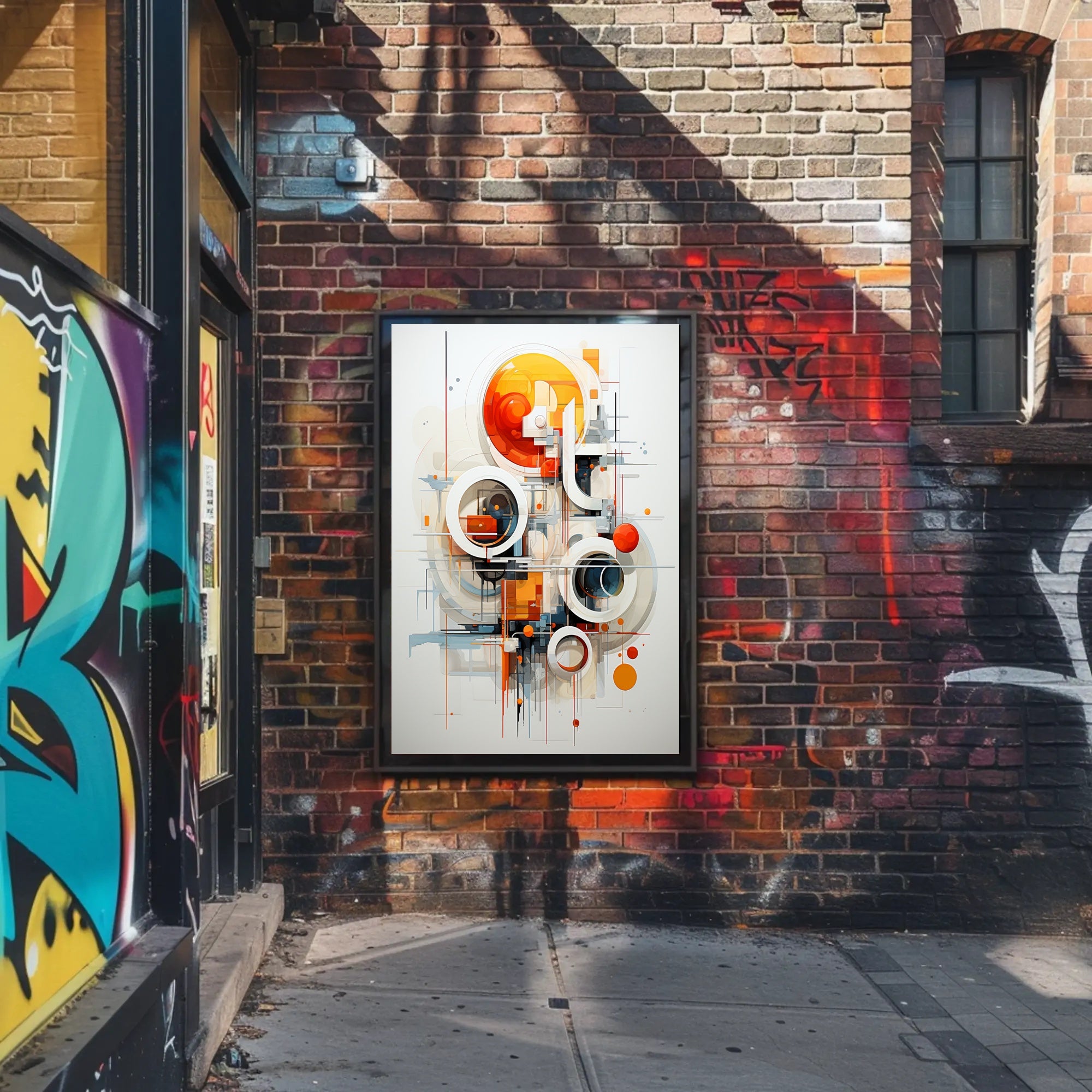 Abstract Geometric Symphony Abstract Poster PosterGoat