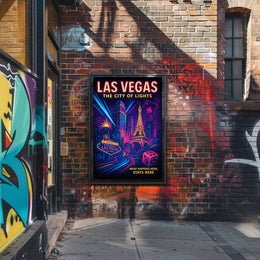 Las Vegas The City of Lights Poster