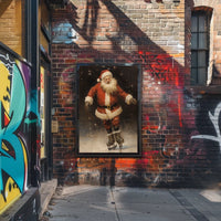 SantaS Joyful Skating Poster