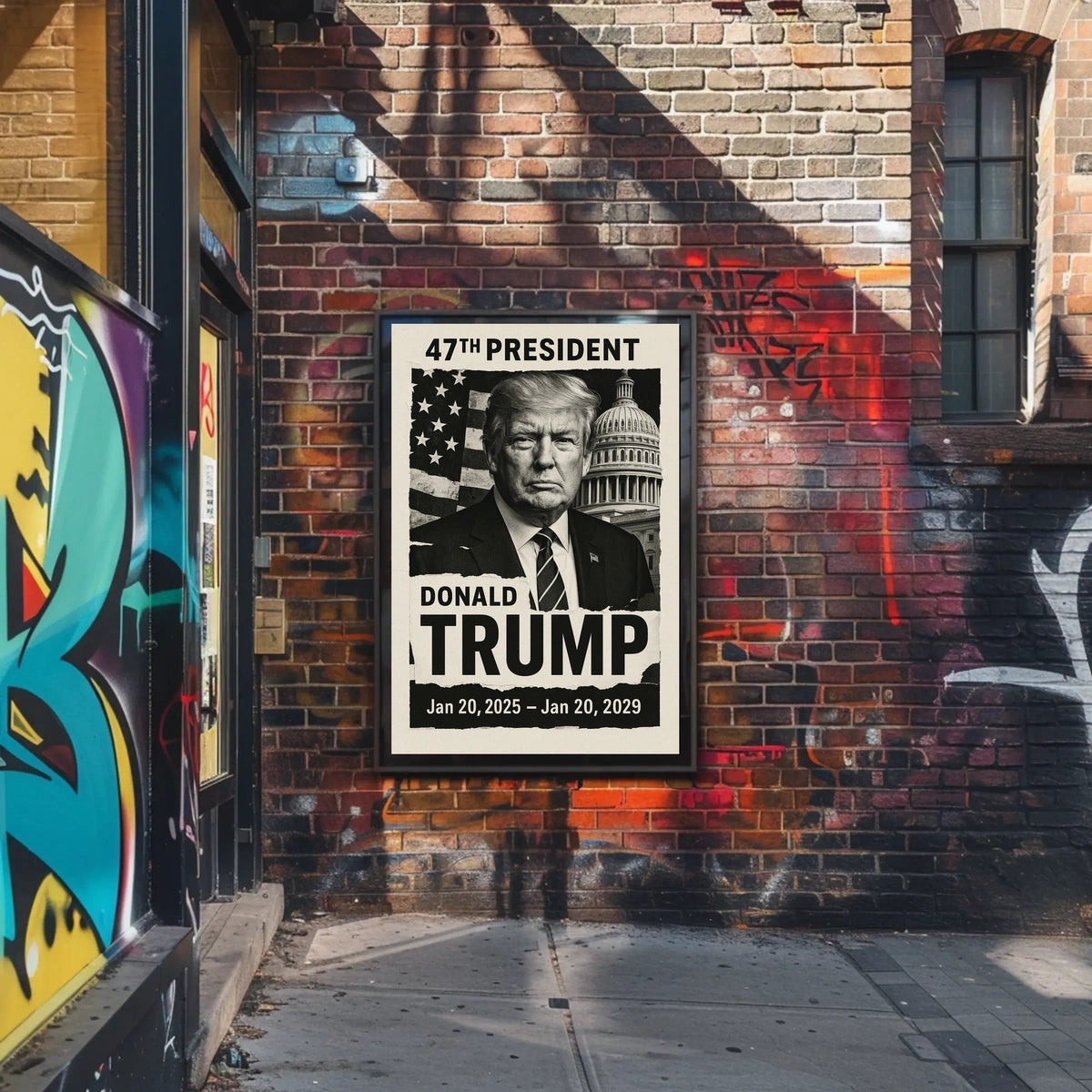 Patriotic Leadership Campaign Poster for Presidential Election