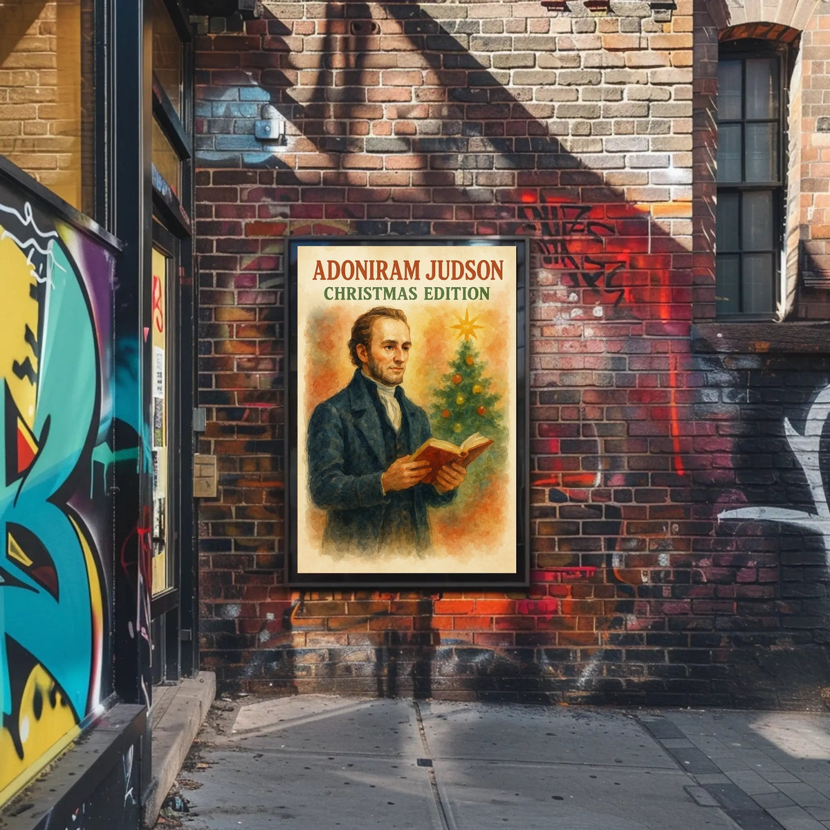 Adoniram Judson Christmas Edition Historical Poster