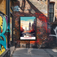 Liverpool Street Scene in Autumn: Urban or Cityscape Poster