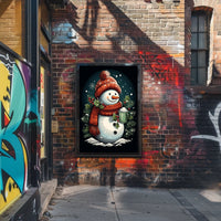 Festive Snowman Delight Poster