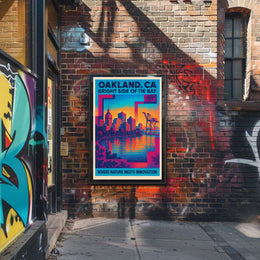 Oakland Bright Side Of The Bay Poster