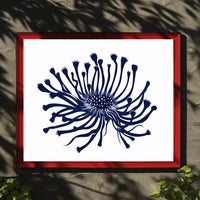 Abstract Botanical Poster: Modern Flower Design
