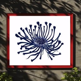 Abstract Botanical Poster: Modern Flower Design