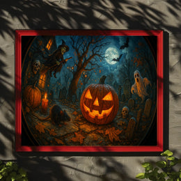 Halloween Urban Night Gothic Poster