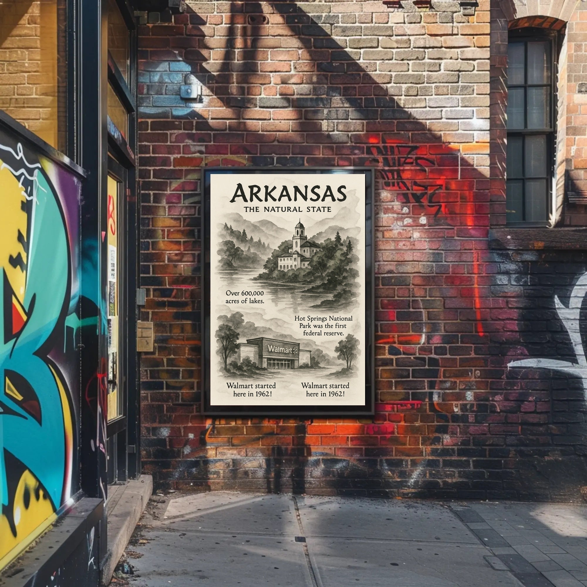 Arkansas The Natural State Poster
