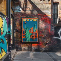 Flat New York Poster Museum Quality Wall Art City Lovers