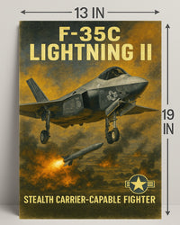 F-35C Lightning II Poster PosterGoat
