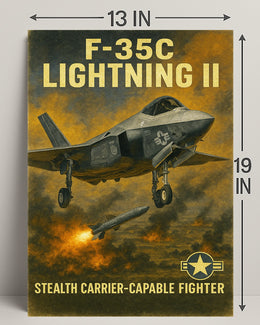 F-35C Lightning II Poster PosterGoat