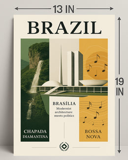 Brazil Modernist Harmony Poster PosterGoat