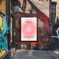 Virgo Zodiac Insight: Sleek Astrology Space or Astronomy Poster PosterGoat
