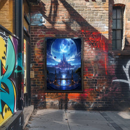 Celestial Cityscape Poster