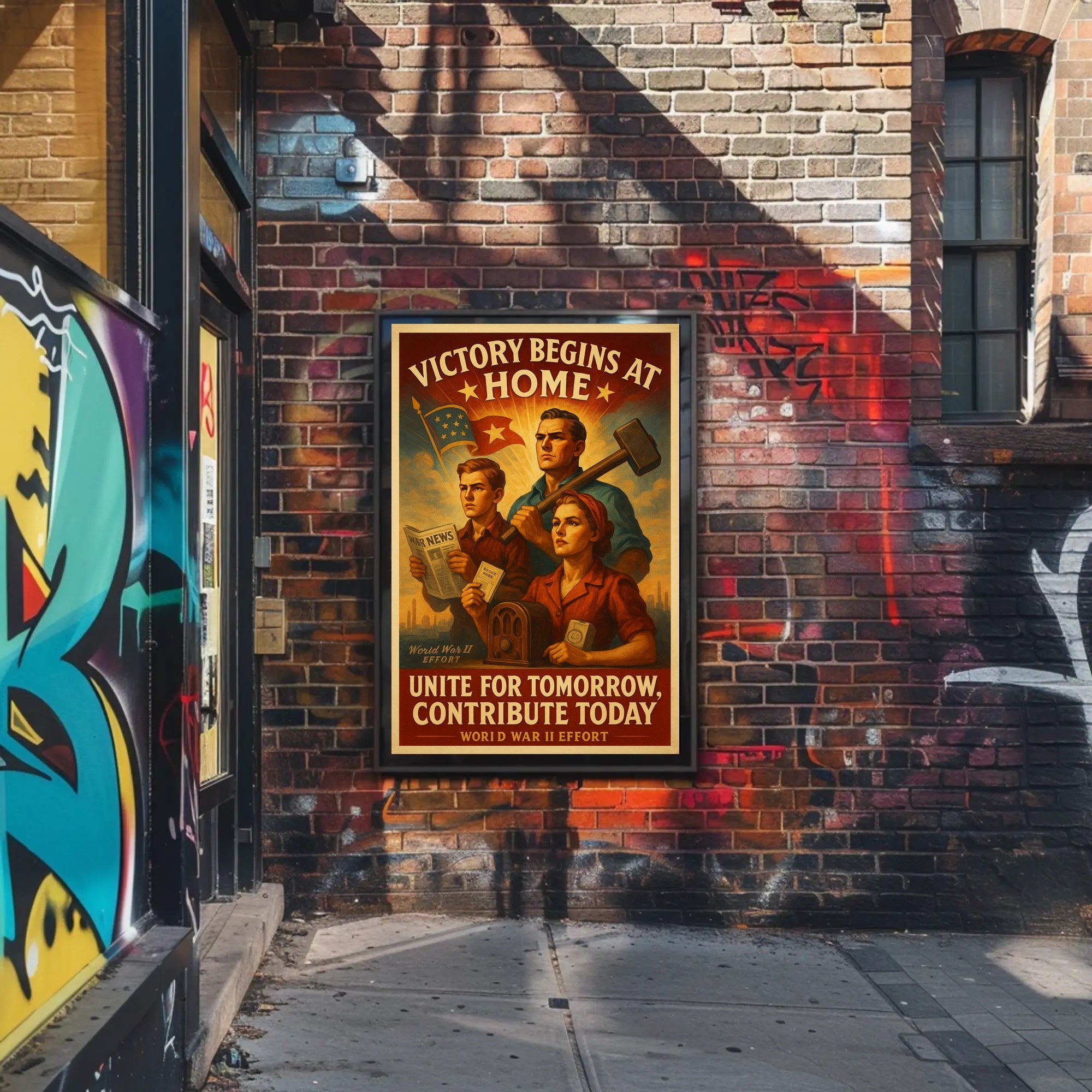 Victory Begins at Home Poster