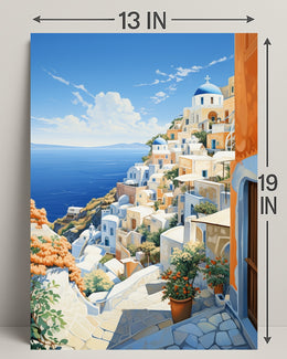 Scenic Santorini Poster
