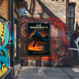 A-10 Thunderbolt II: Unyielding in the Storm Military Poster
