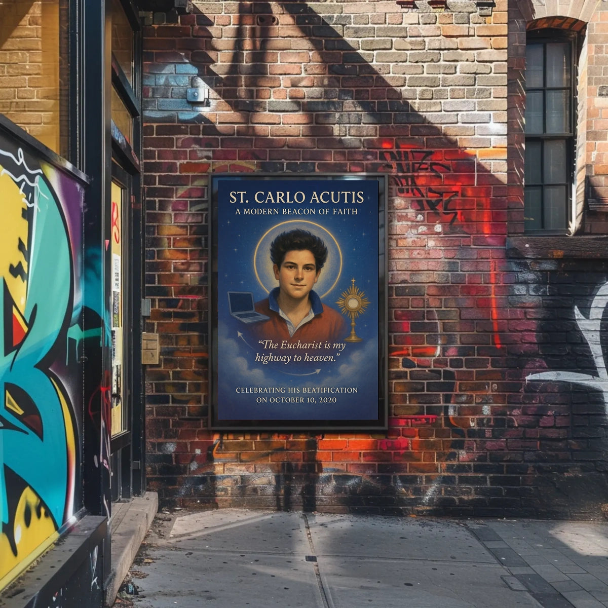 St. Carlo Acutis A Modern Beacon of Faith Poster