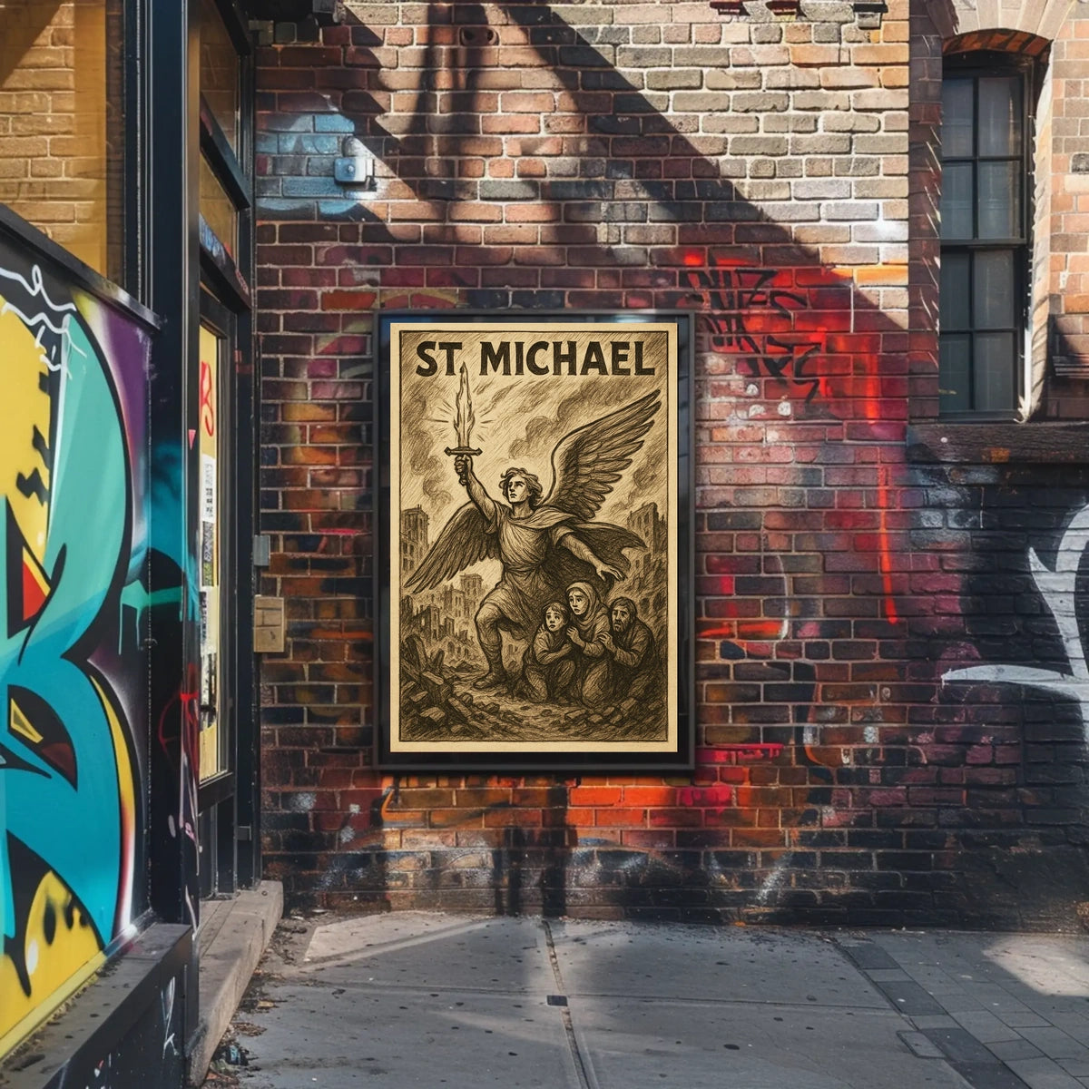 St Michael Protector In Times Of Poster