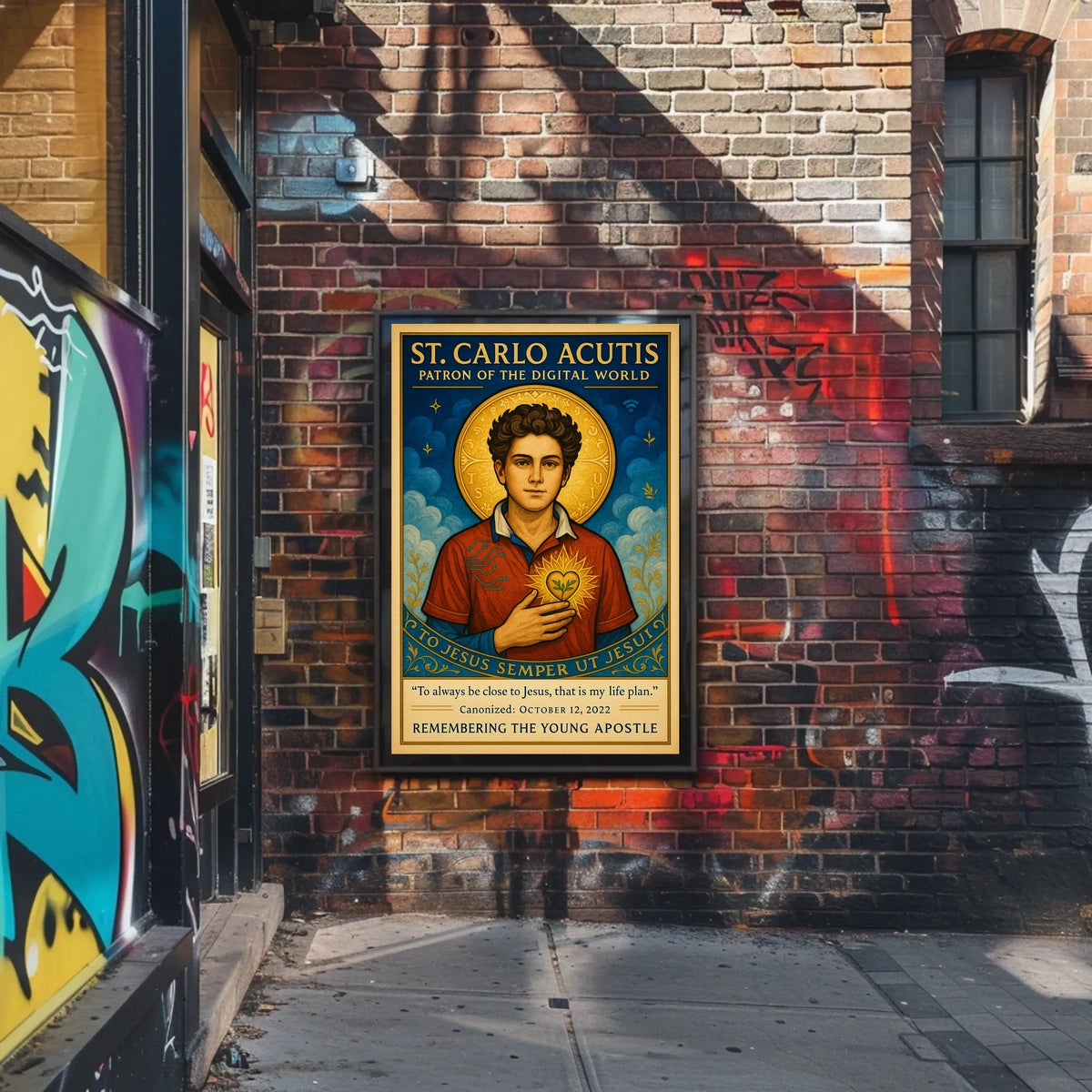 St. Carlo Acutis Patron of the Digital World Poster
