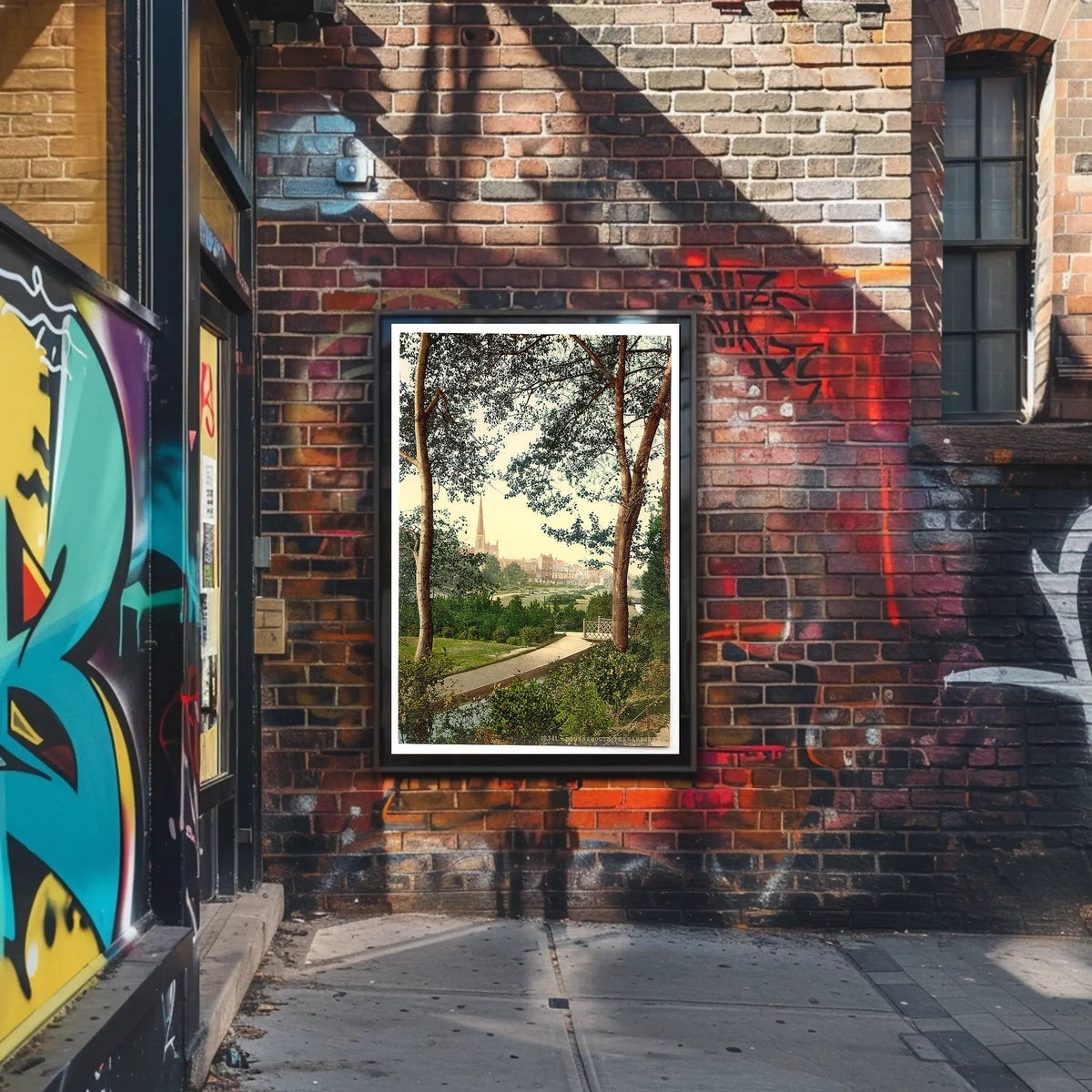 Scenic Landscape With Pathway Poster