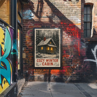 Cozy Winter Cabin Poster