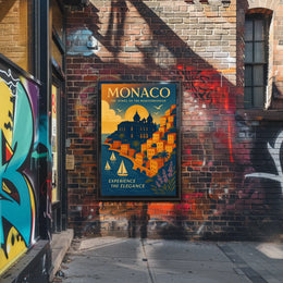 Monaco The Jewel of the Mediterranean Poster