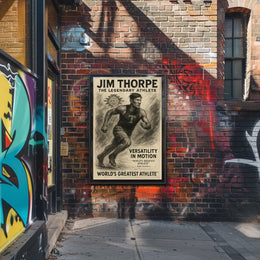 Jim Thorpe The Legendary Athlete Poster