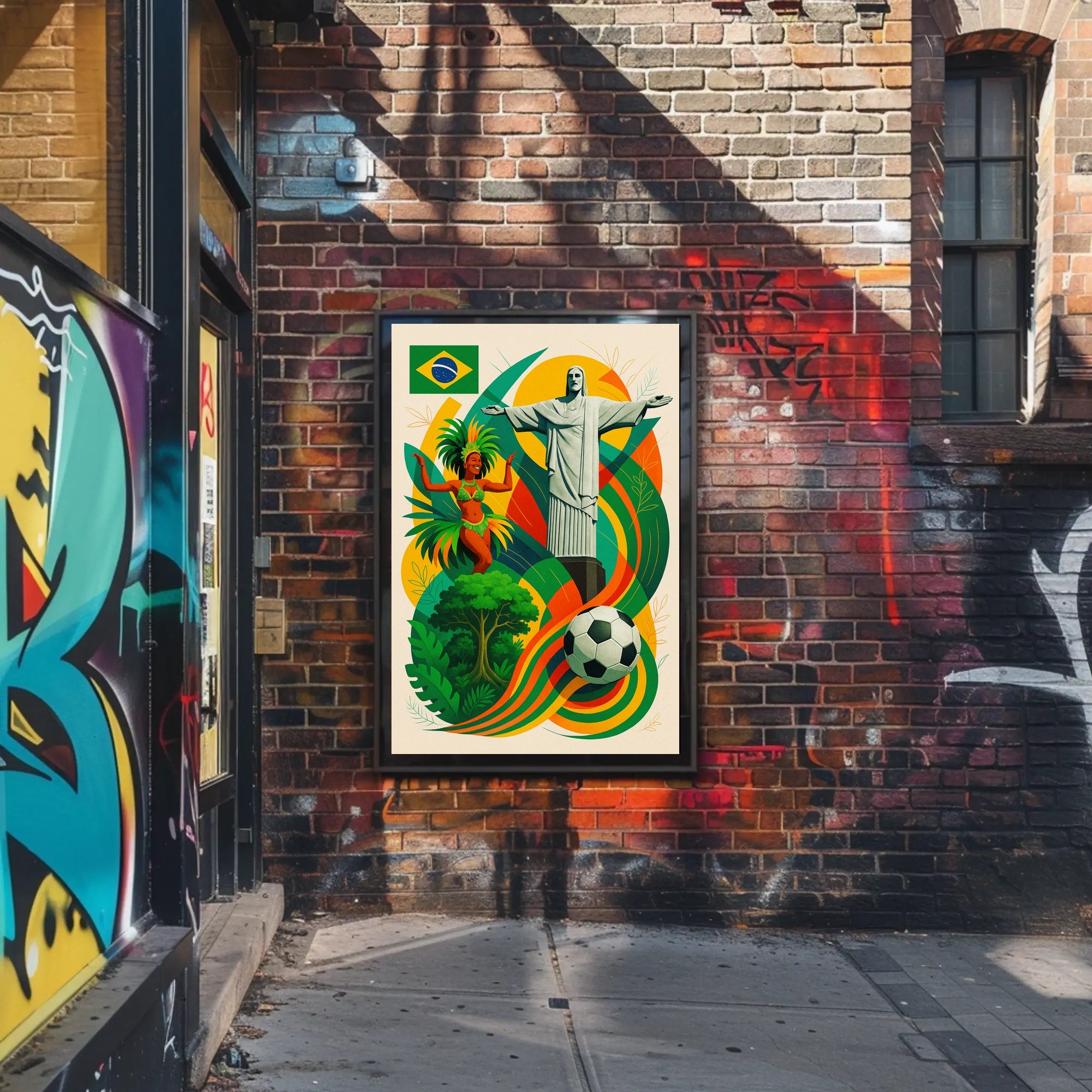 Vibrant Brazil Poster PosterGoat