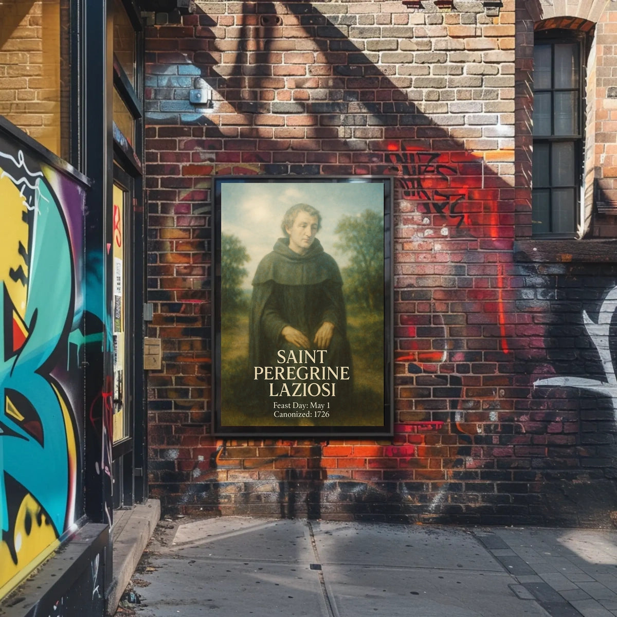 Saint Peregrine Laziosi Poster