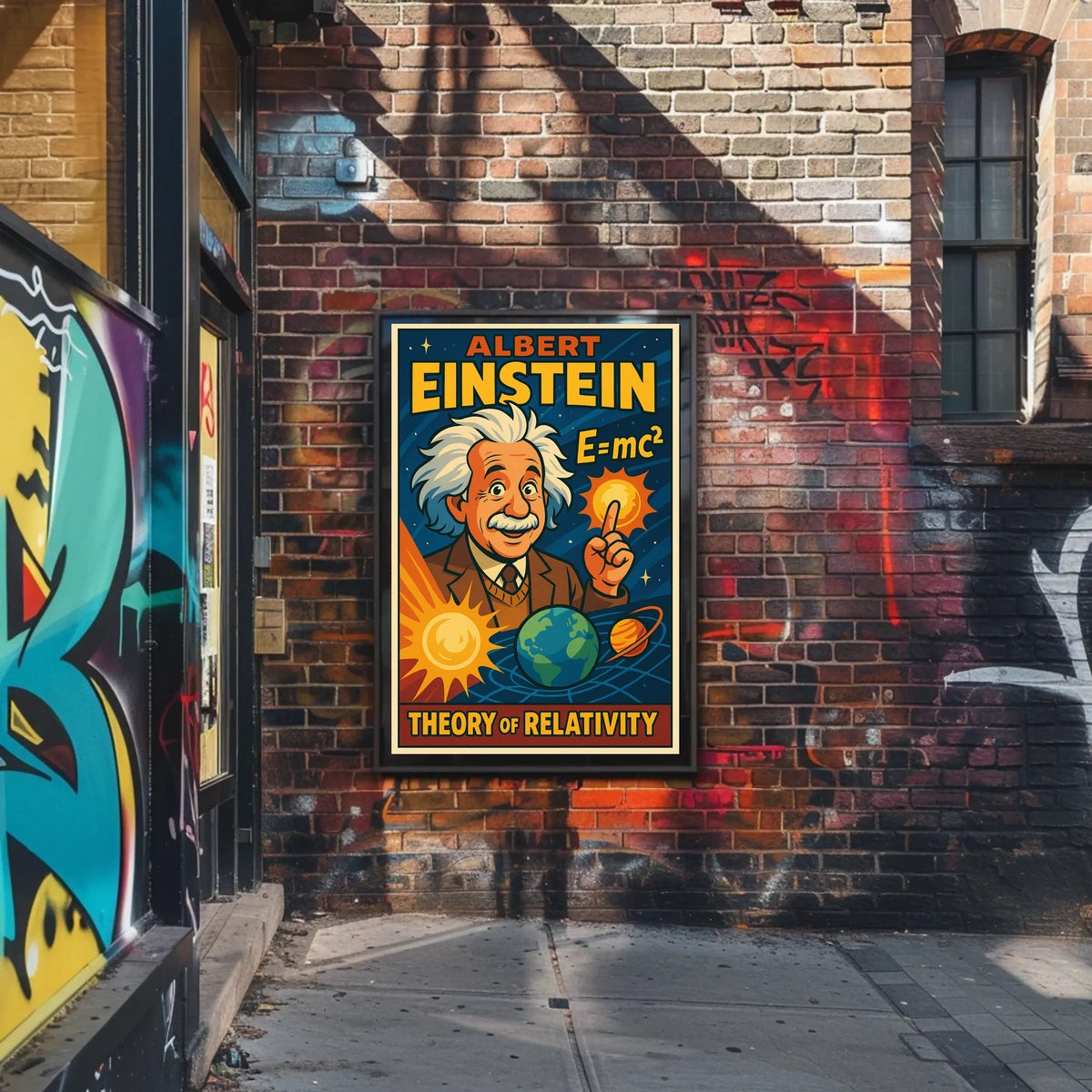 Einstein Relativity Scenic Poster