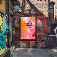 Vibrant Inspirational Art with Uplifting Brushstrokes Motivational Poster PosterGoat