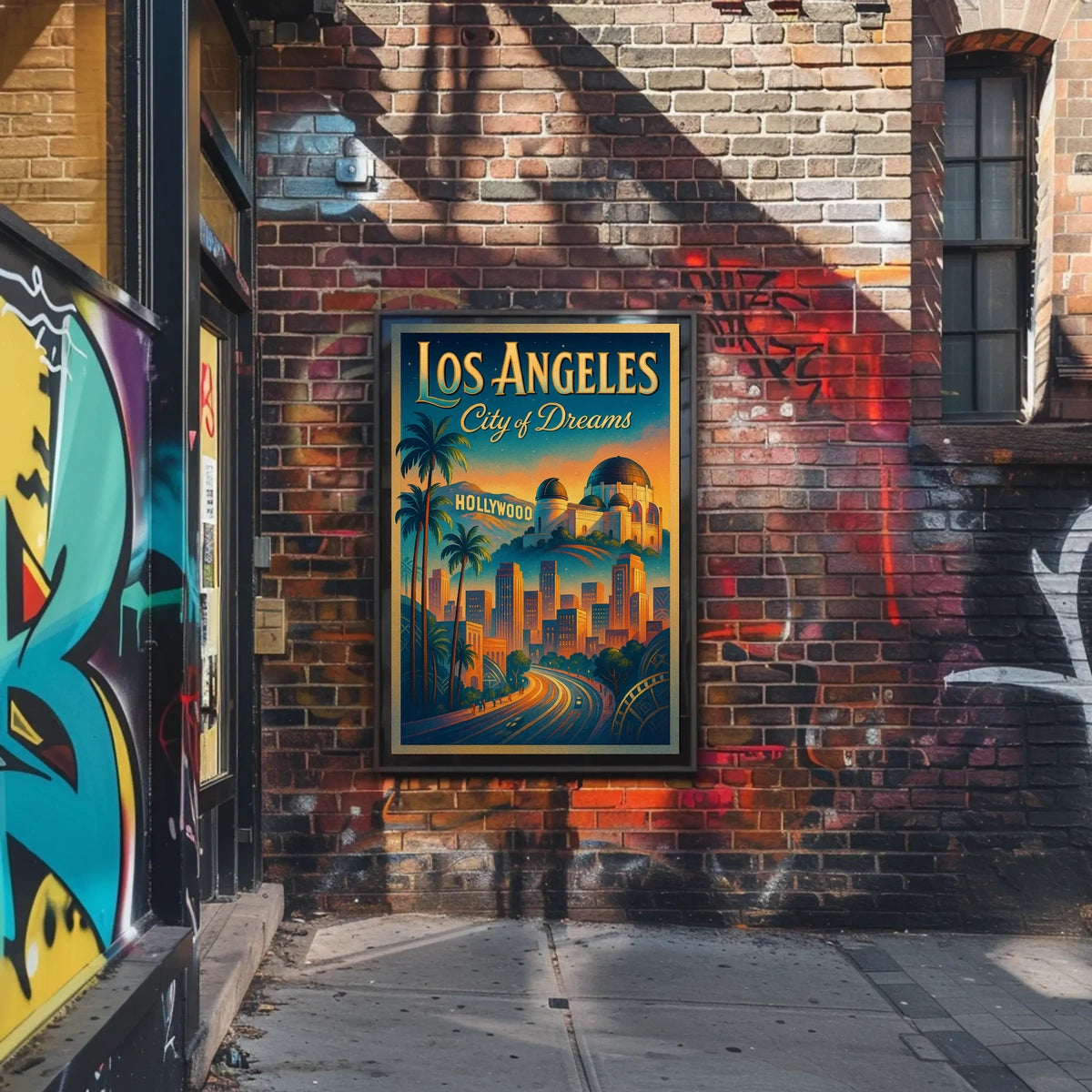 City of Dreams Los Angeles Vintage Poster