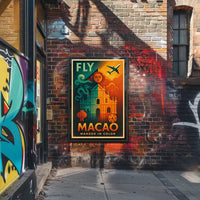 Travel to Macao Vibrant Exploration Travel Poster PosterGoat