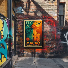 Travel to Macao Vibrant Exploration Travel Poster PosterGoat