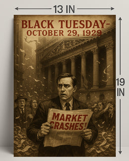 Black Tuesday Wall Art Historical or Presidential Poster